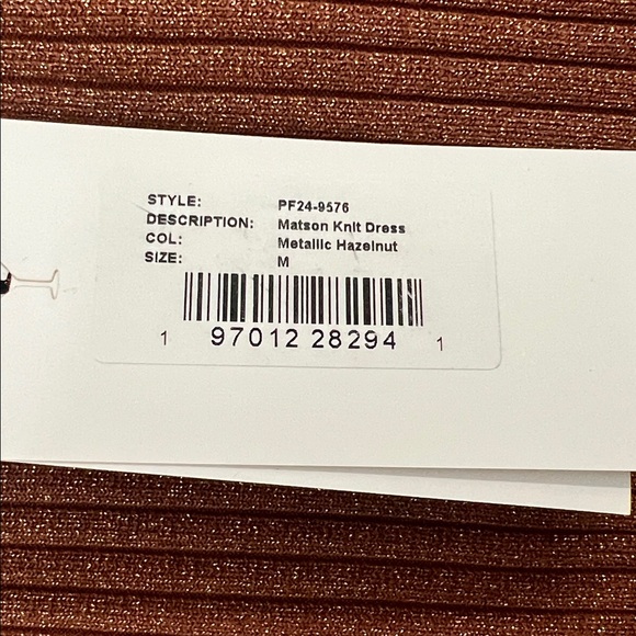 Retrofête Matson knit mini dress in metallic hazelnut from revolve - Picture 7 of 7